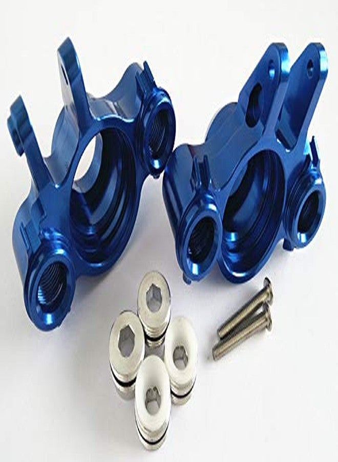 EPTNNASO Aluminum Axle Carriers Front and Rear -2PR Blue for Traxxas 1/10 RC E-REVO 2.0 VXL 8635 - Image 2